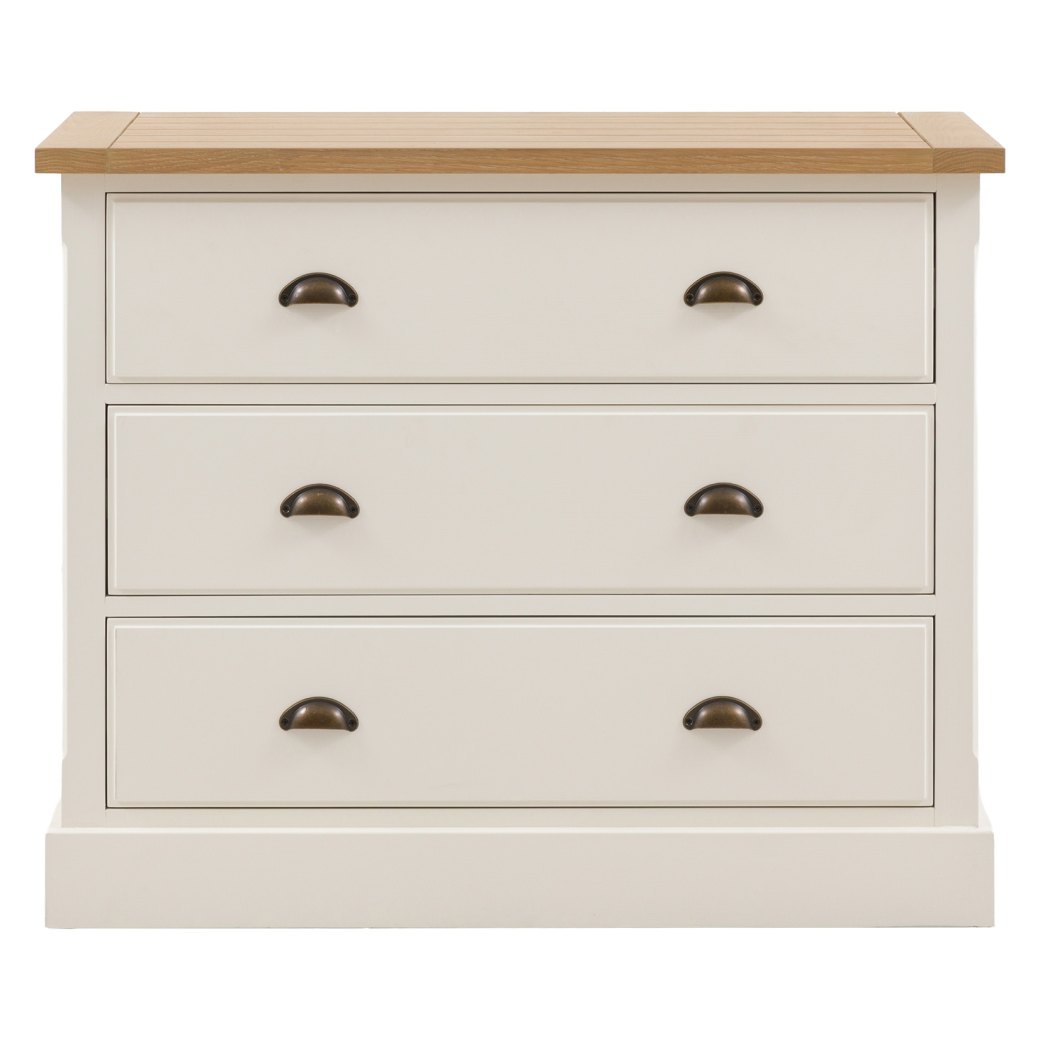 Gallery Direct Eton 3 Drawer Chest - White Gallery Direct Eton 3 Drawer Chest - White