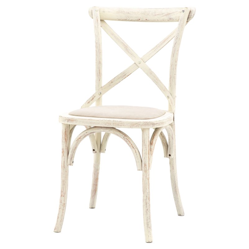 Gallery Direct Cafe White Linen Chair Gallery Direct Cafe White Linen Chair