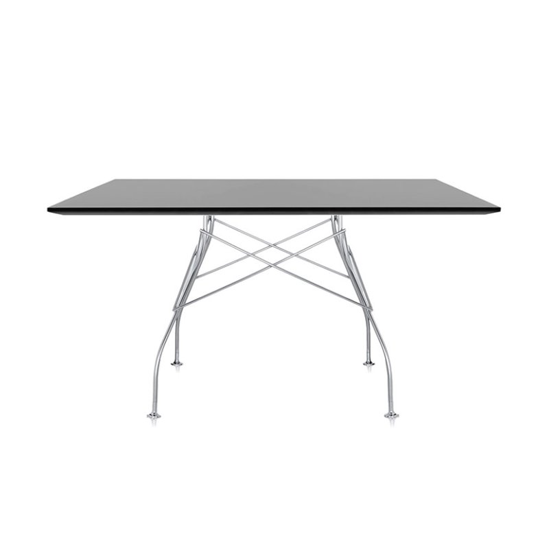 Kartell Glossy by Antonio Citterio Black Square Table Kartell Glossy by Antonio Citterio Black Square Table