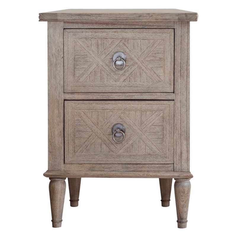 Gallery Direct Rustique 2 Drawer Bedside Table Gallery Direct Rustique 2 Drawer Bedside Table