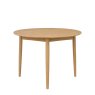 Malin Mid-Century Modern Round Extending Dining Table 110-140cm