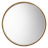 Higgins Round Mirror Antique Gold