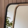 Kurva Rectangle Mirror Gold