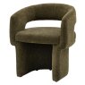 Slonae Green Boucle Dining Chair Slonae Green Boucle Dining Chair