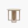 Carl Oak Round Folding Dining Table