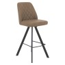 Fucino Swivel Bar Stool in Taupe
