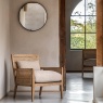 Holworth Small Round Mirror in Black Holworth Small Round Mirror in Black