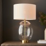 Kelda Oval Table Lamp – Satin Brass Finish Kelda Oval Table Lamp – Satin Brass Finish