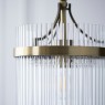 Marietta 1 Light Pendant – Antique Brass & Clear Glass Rods Marietta 1 Light Pendant – Antique Brass & Clear Glass Rods