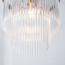 Marietta 1 Light Pendant – Antique Brass & Clear Glass Rods Marietta 1 Light Pendant – Antique Brass & Clear Glass Rods