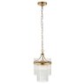 Marietta 1 Light Pendant – Antique Brass & Clear Glass Rods Marietta 1 Light Pendant – Antique Brass & Clear Glass Rods