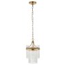 Marietta 1 Light Pendant – Antique Brass & Clear Glass Rods Marietta 1 Light Pendant – Antique Brass & Clear Glass Rods