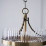 Marietta 1 Light Pendant – Antique Brass & Clear Glass Rods Marietta 1 Light Pendant – Antique Brass & Clear Glass Rods