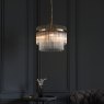 Marietta 3 Light Pendant – Antique Brass & Clear Glass Rods Marietta 3 Light Pendant – Antique Brass & Clear Glass Rods