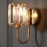 Berenice Wall Light – Antique Brass & Faceted Glass Berenice Wall Light – Antique Brass & Faceted Glass