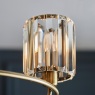 Berenice 3 Light Semi-Flush Ceiling Light – Antique Brass & Faceted Glass Berenice 3 Light Semi-Flush Ceiling Light – Antique Brass & Faceted Glass