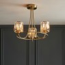 Berenice 3 Light Semi-Flush Ceiling Light – Antique Brass & Faceted Glass Berenice 3 Light Semi-Flush Ceiling Light – Antique Brass & Faceted Glass