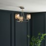 Berenice Semi Flush Ceiling Light Bright Nickel and Faceted Glass Berenice Semi Flush Ceiling Light Bright Nickel and Faceted Glass