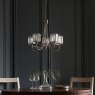 Berenice Pendant Light Bright Nickel and Faceted Glass Berenice Pendant Light Bright Nickel and Faceted Glass
