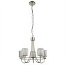 Berenice Pendant Light Bright Nickel and Faceted Glass Berenice Pendant Light Bright Nickel and Faceted Glass