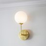 Otto Wall Light in Brushed Gold