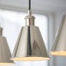 Hal 3 Linear Pendant Light in Bright Nickel Hal 3 Linear Pendant Light in Bright Nickel