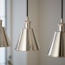 Hal 3 Linear Pendant Light in Bright Nickel Hal 3 Linear Pendant Light in Bright Nickel