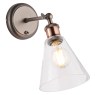 Hal Wall Light in Clear Copper Pewter Hal Wall Light in Clear Copper Pewter