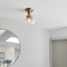 Camberley Ceiling Light Antique Brass with Clear Glass Camberley Ceiling Light Antique Brass with Clear Glass