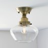 Camberley Ceiling Light Antique Brass with Clear Glass Camberley Ceiling Light Antique Brass with Clear Glass