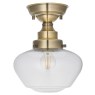 Camberley Ceiling Light Antique Brass with Clear Glass Camberley Ceiling Light Antique Brass with Clear Glass