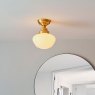 Camberley Ceiling Light Brass with Opal Glass Camberley Ceiling Light Brass with Opal Glass