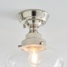 Camberley Ceiling Light Bright Nickel with Clear Glass Camberley Ceiling Light Bright Nickel with Clear Glass