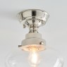 Camberley Ceiling Light Bright Nickel with Clear Glass Camberley Ceiling Light Bright Nickel with Clear Glass