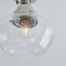 Camberley Ceiling Light Bright Nickel with Clear Glass Camberley Ceiling Light Bright Nickel with Clear Glass