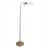Pharmacy Floor Lamp Antique Brass with Opal Shade Pharmacy Floor Lamp Antique Brass with Opal Shade