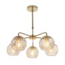 Dimple Pendant Light in Brushed Brass