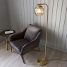 Dimple Floor Lamp in Satin Gold Dimple Floor Lamp in Satin Gold