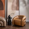 Cascade Leather Swivel Chair- Brown Cascade Leather Swivel Chair- Brown