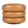 Cascade Leather Swivel Chair- Brown Cascade Leather Swivel Chair- Brown