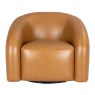 Cascade Leather Swivel Chair- Brown Cascade Leather Swivel Chair- Brown