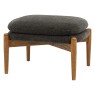 Datsun Charcoal Boucle Footstool