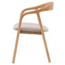 Gallery Direct Madrid Upholstered Dining Chair, Natural Gallery Direct Madrid Upholstered Dining Chair, Natural