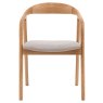 Gallery Direct Madrid Upholstered Dining Chair, Natural