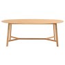 Gallery Direct Madrid Oval Dining Table, Oak Gallery Direct Madrid Oval Dining Table, Oak
