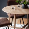 Gallery Direct Madrid Round Dining Table, Oak Gallery Direct Madrid Round Dining Table, Oak