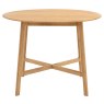 Gallery Direct Madrid Round Dining Table, Oak Gallery Direct Madrid Round Dining Table, Oak
