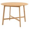 Gallery Direct Madrid Round Dining Table, Oak
