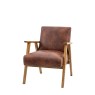 Neyland Vintage Brown Leather Armchair