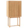 Gallery Direct Craft Cocktail Cabinet, Natural Gallery Direct Craft Cocktail Cabinet, Natural